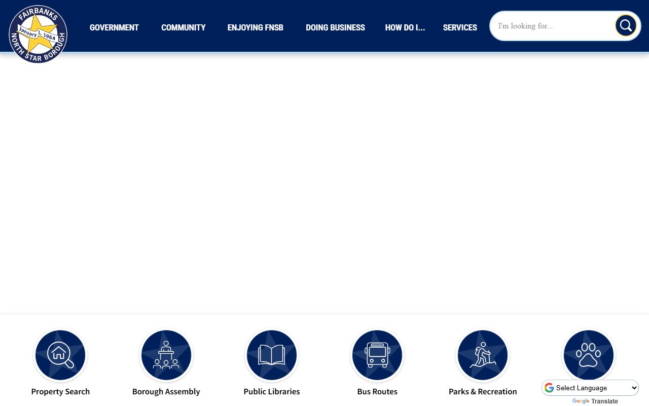 Fairbanks North Star Borough public records - official borough website