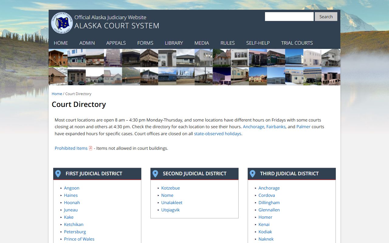 Sitka city and borough public records court directory